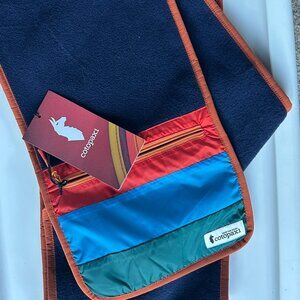 NWT: New Cotopaxi Teca Fleece Scarf Blue Orange Green
